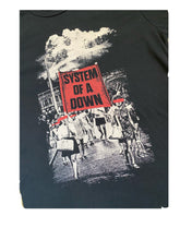 Load image into Gallery viewer, 90&#39;s vintage system of a down band tee
